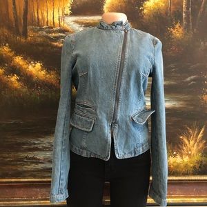 4 foot sleeve jean jacket